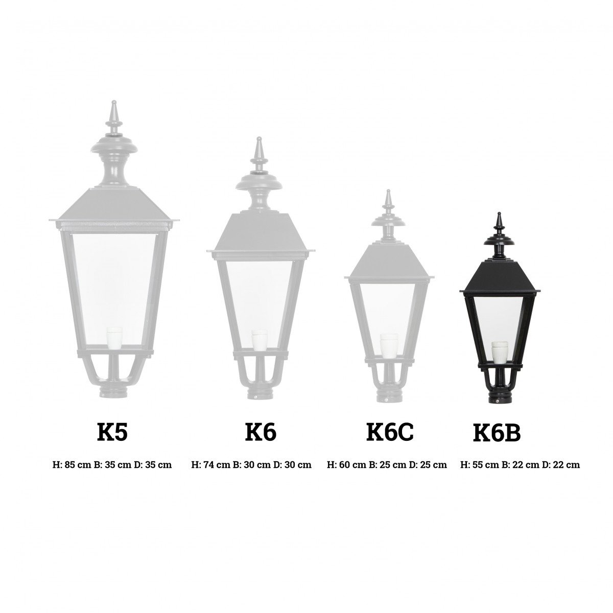 K6B post lantern
