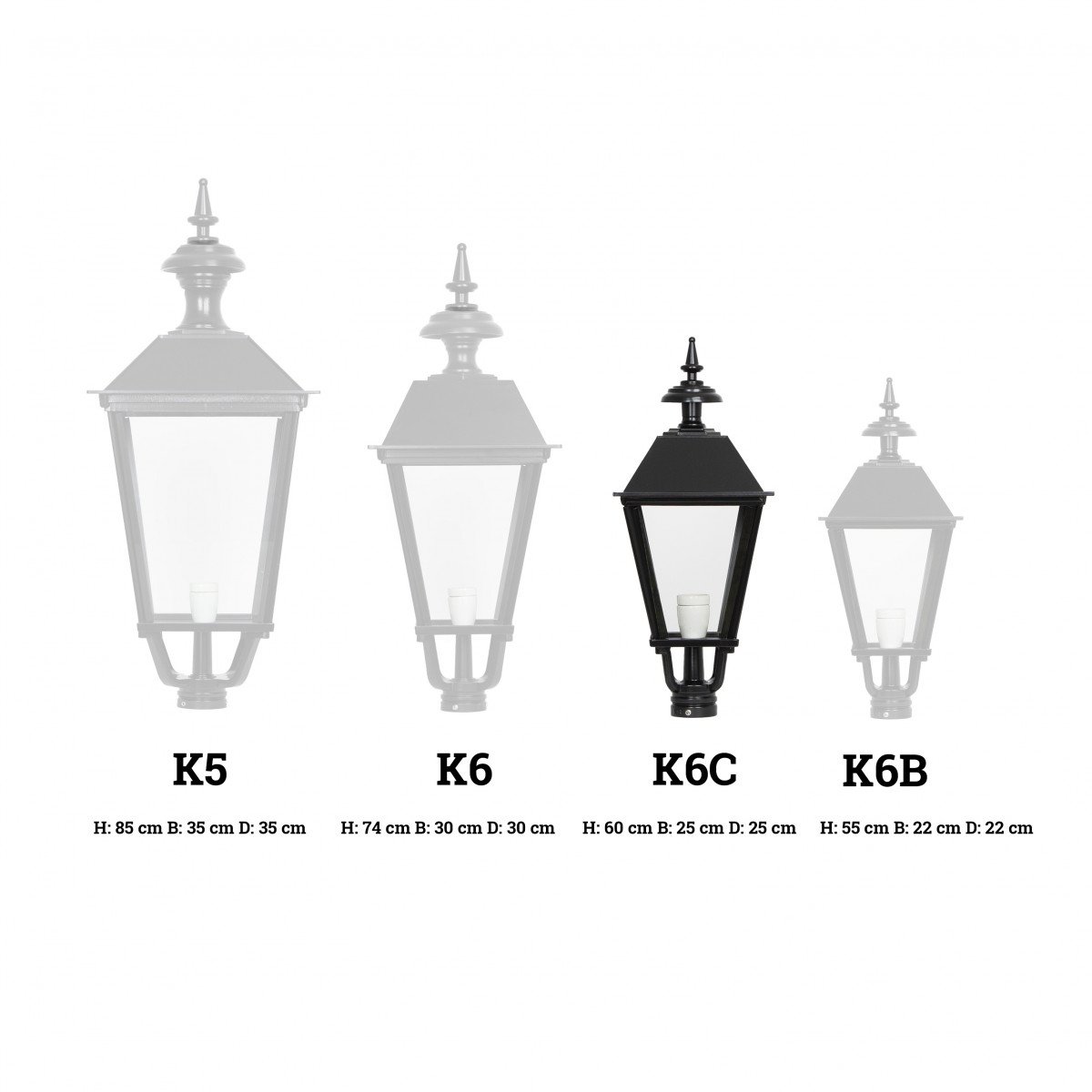 K6C post lantern