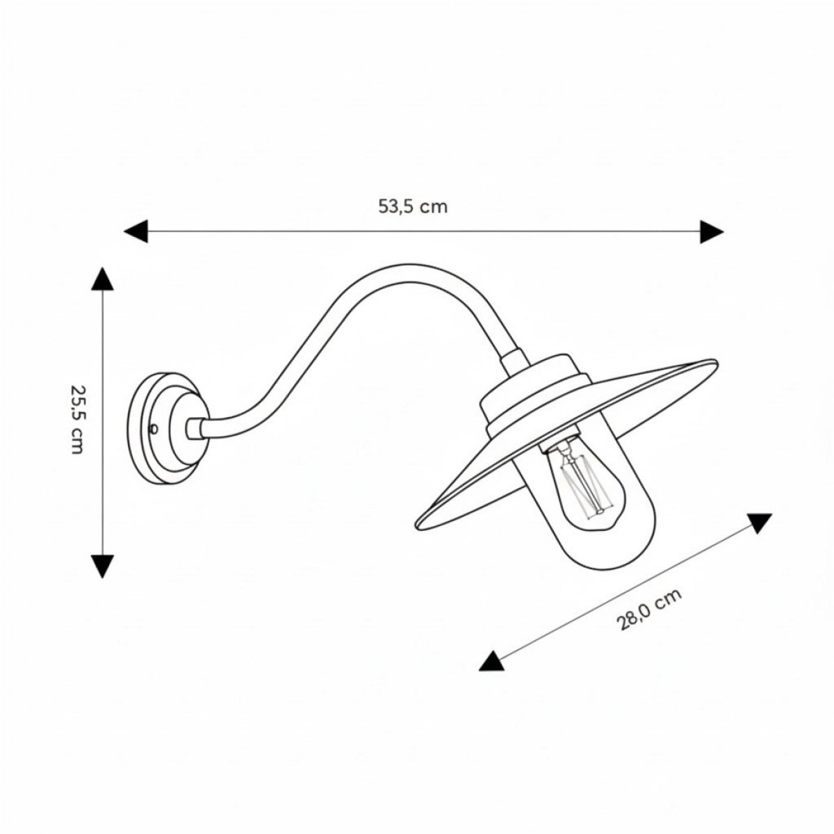 Stall Lamp Paddock Antique Black