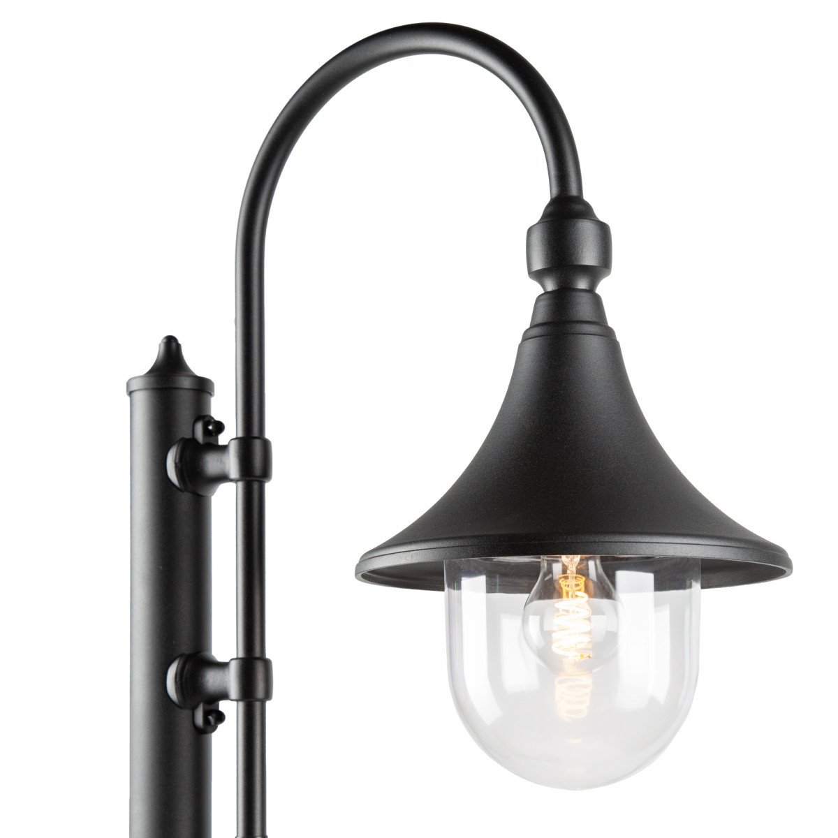 Handcrafted 1-light lamppost Rimini