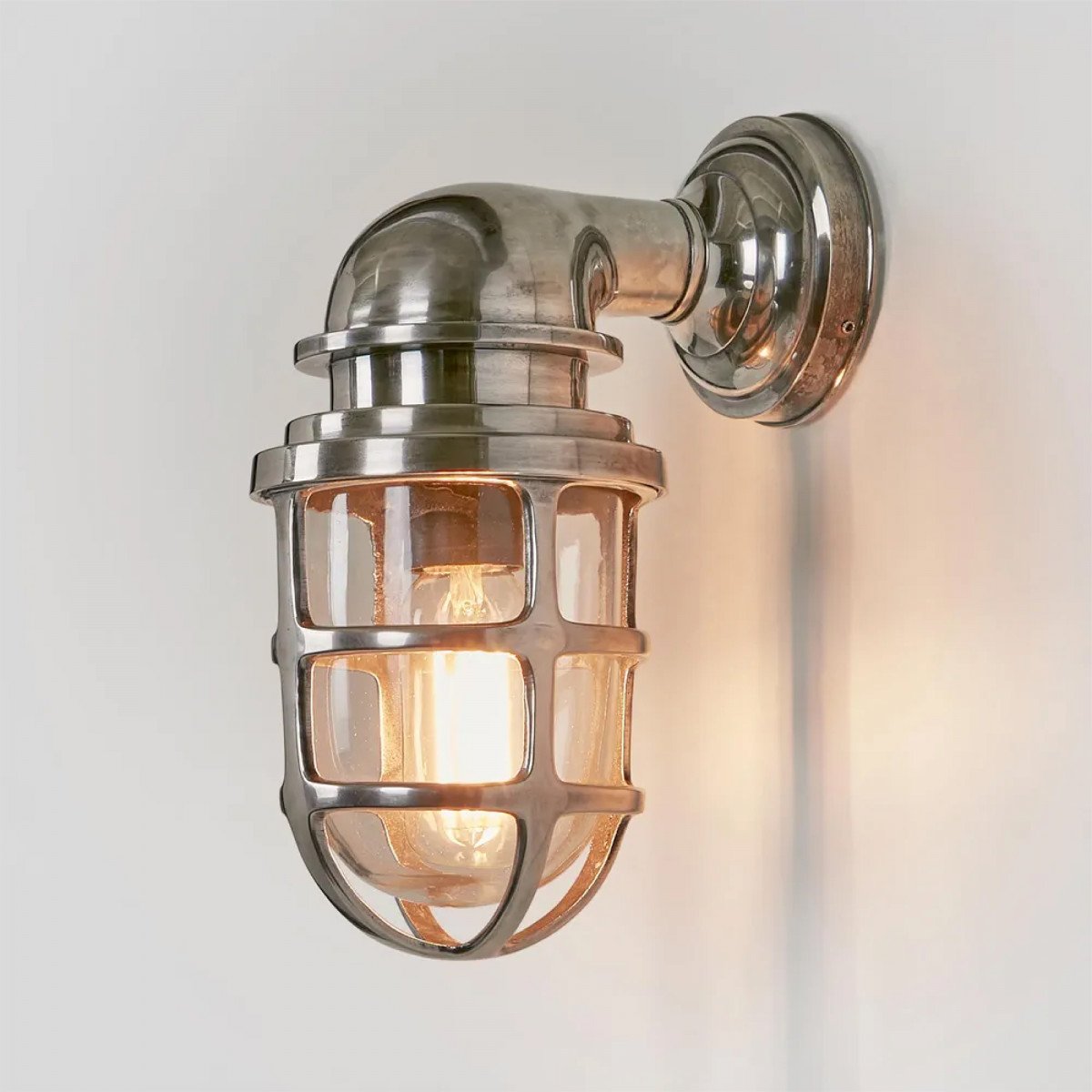 Brooklyn Zilver muurlamp