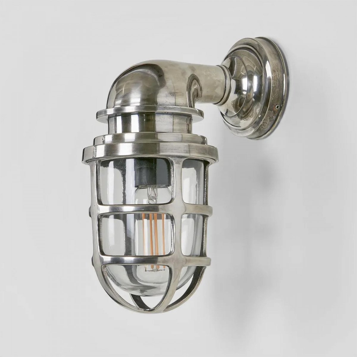 Brooklyn Zilver muurlamp