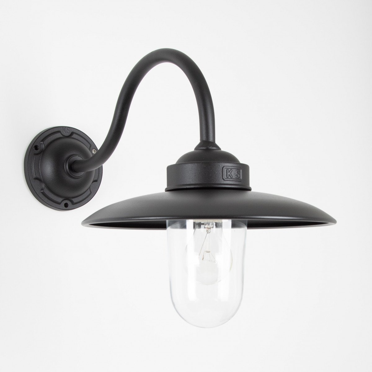 Wall light Solingen Matt Black