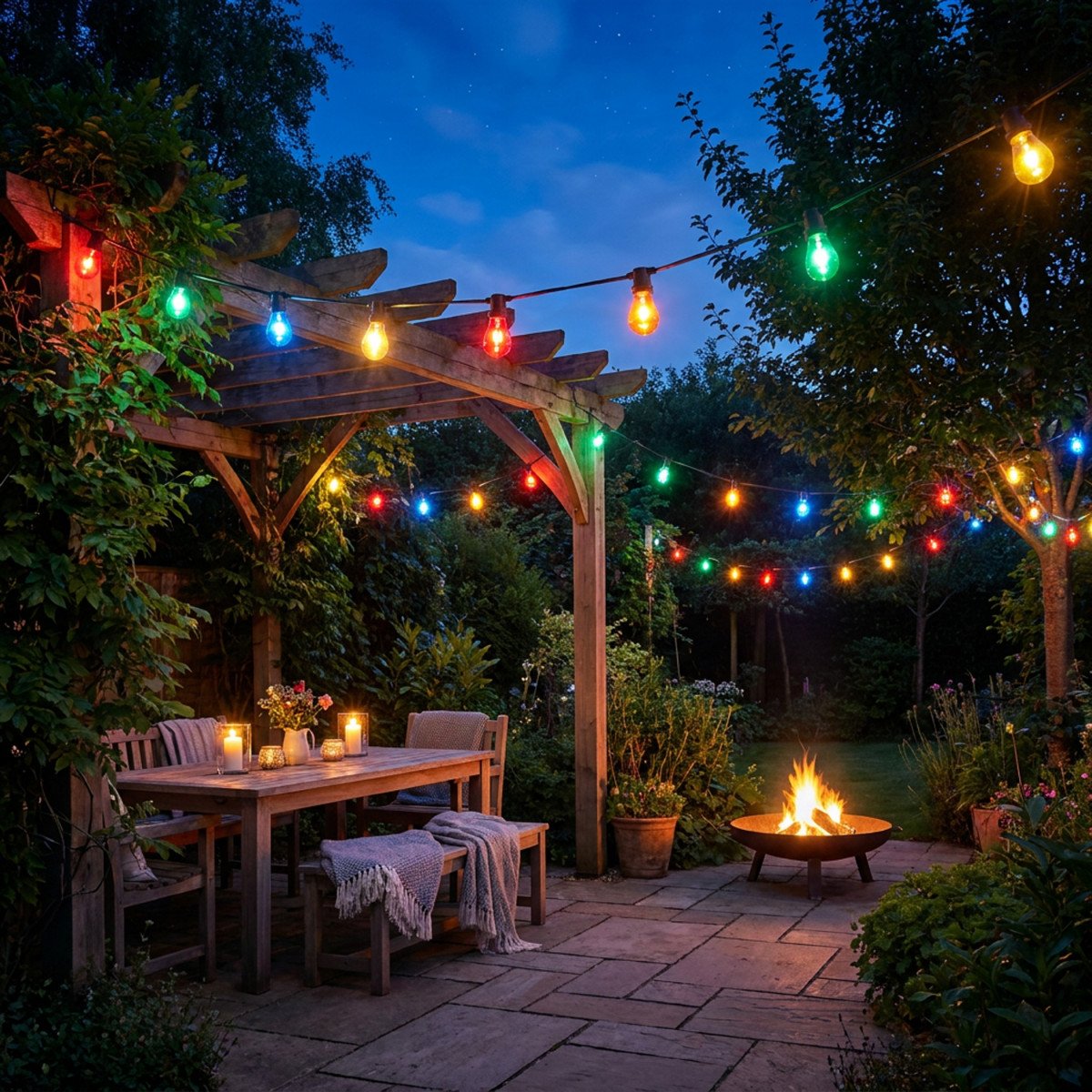Patio 5 Lichtsnoer kleur - 10 meter