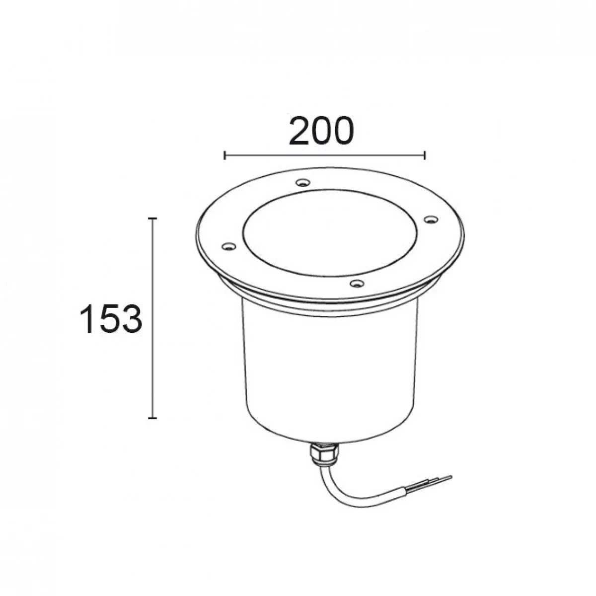 Ground light 20, round