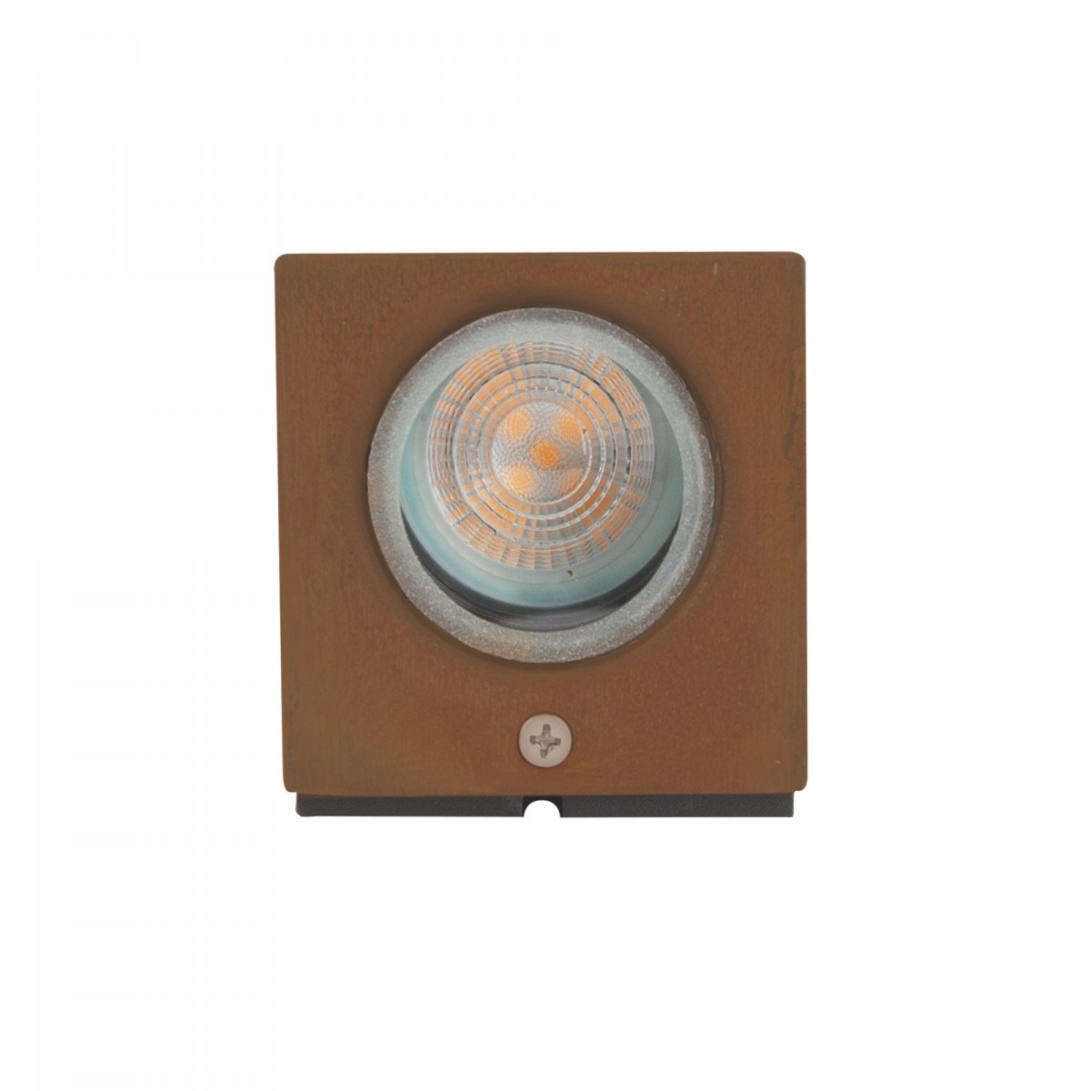 Buitenlamp in moderne stijl en corten kleur gemaakt van RVS van het merk KS Verlichting