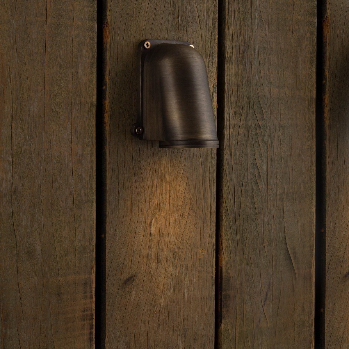 KS Verlichting Pilot Down wandlamp buiten brons