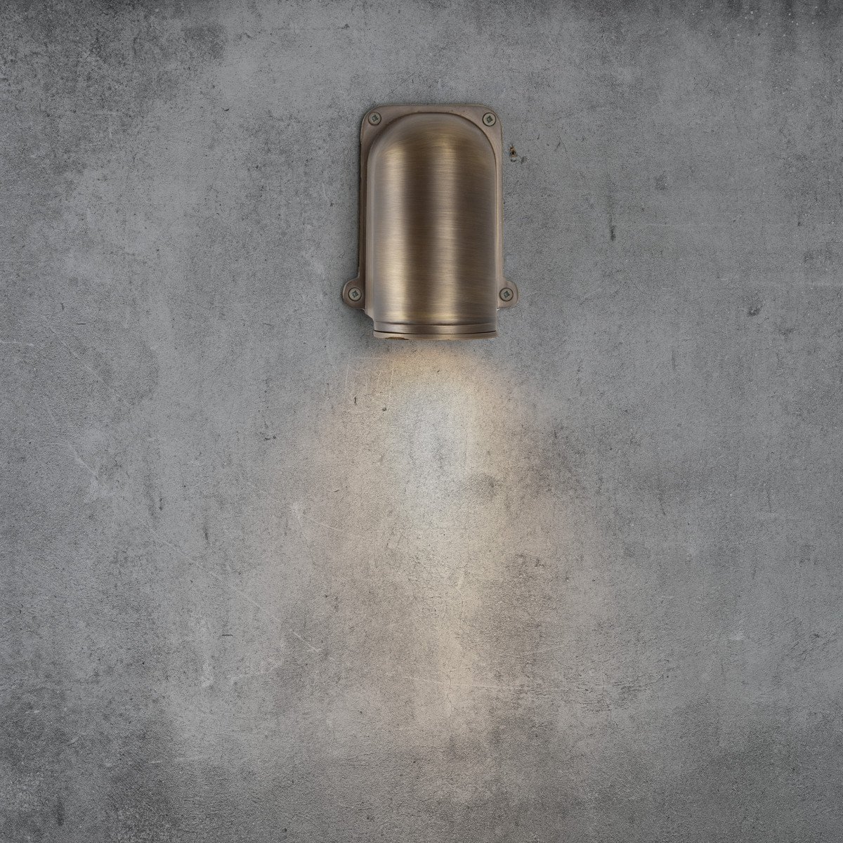 KS Verlichting Pilot Down wandlamp buiten brons