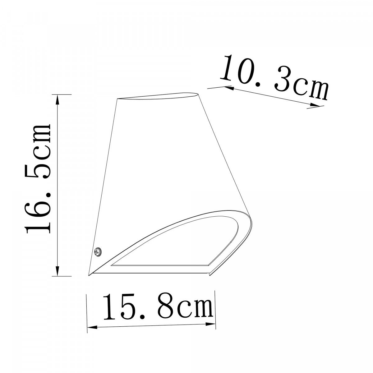 Downlighter wall spot