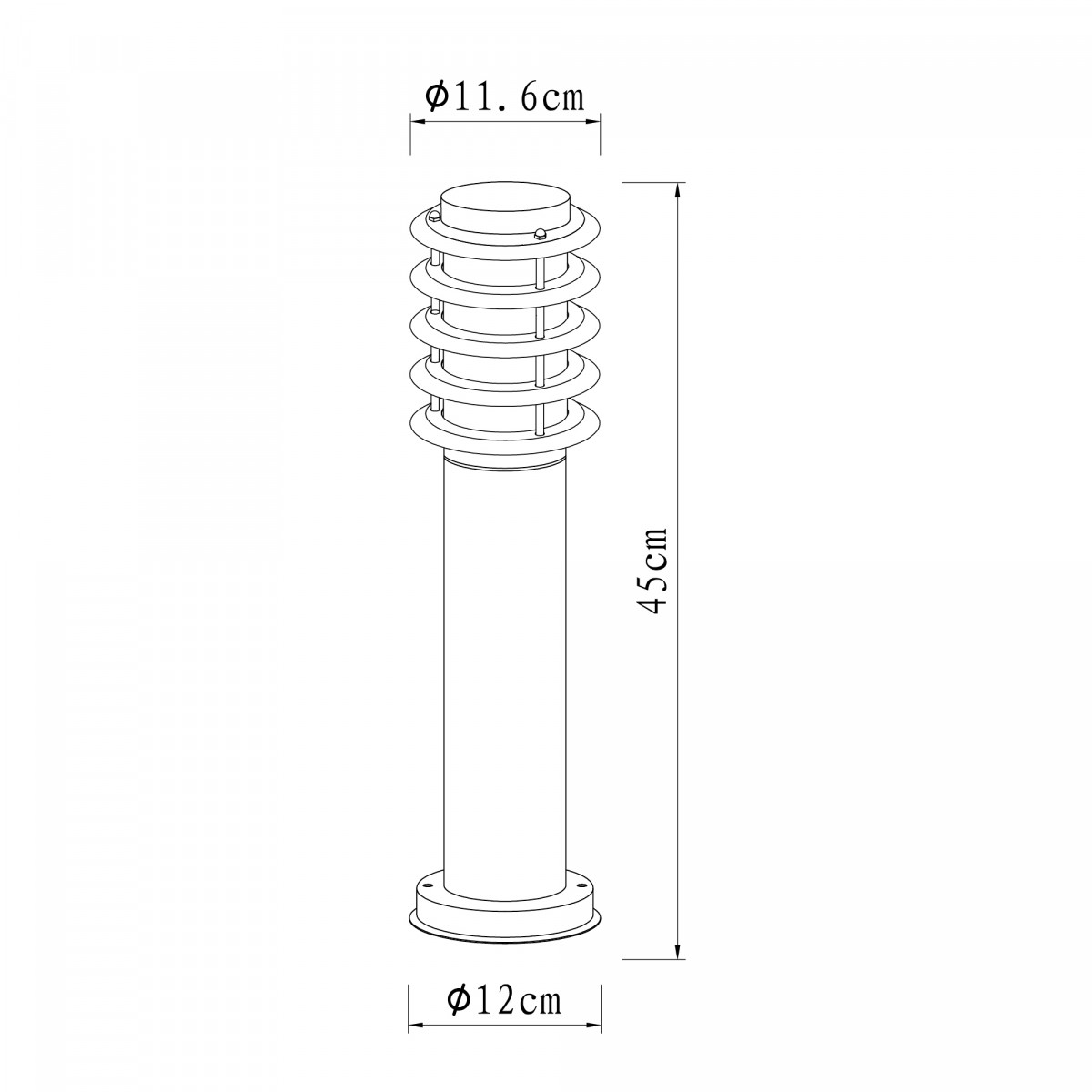 Outdoor bollard Soll 3