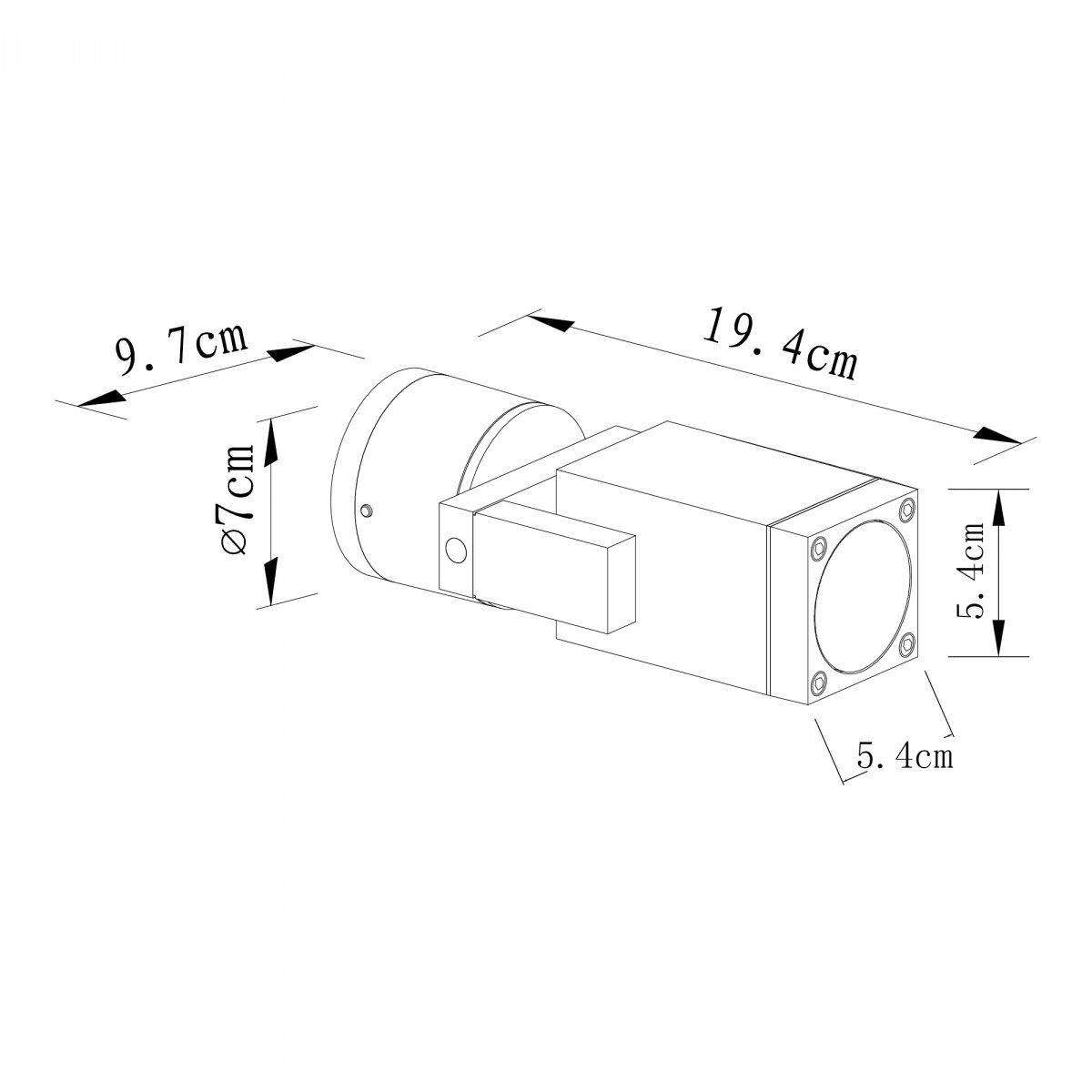 Spot wall light Cubic