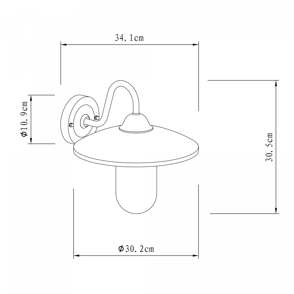 Barn light Brig black