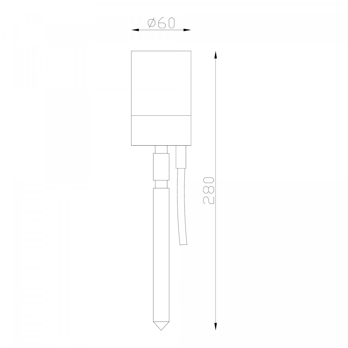 Spike light LED pin