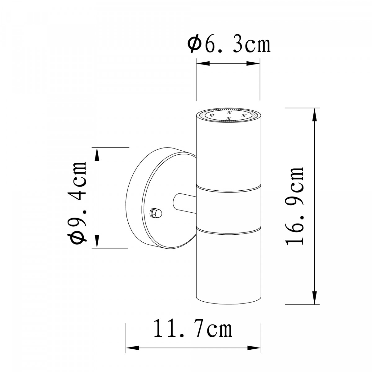 2-light exterior wall light