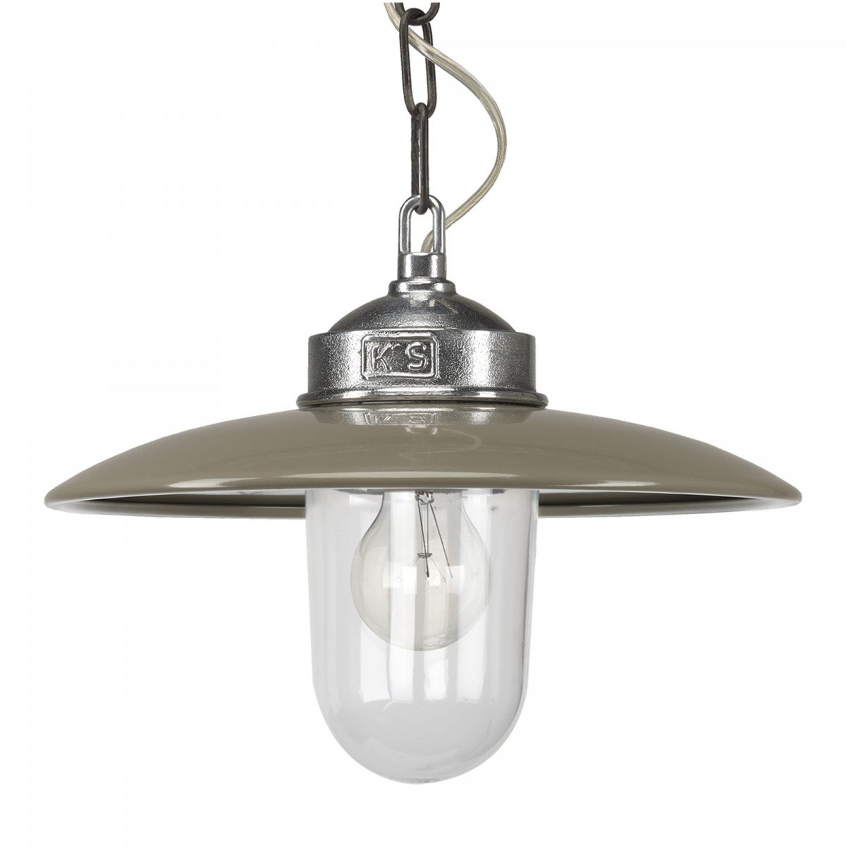 Pendant light Solingen taupe