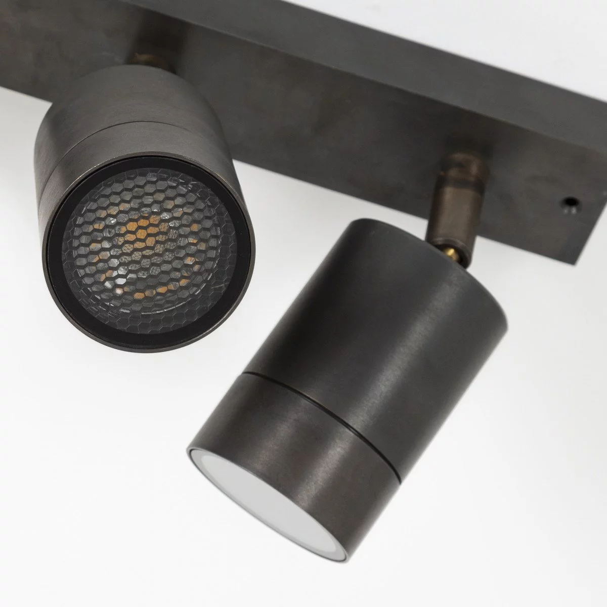 Plafondlamp Focus Double brons 