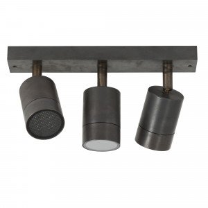 Plafondlamp Focus Triple brons  Plafondlamp Focus Triple brons