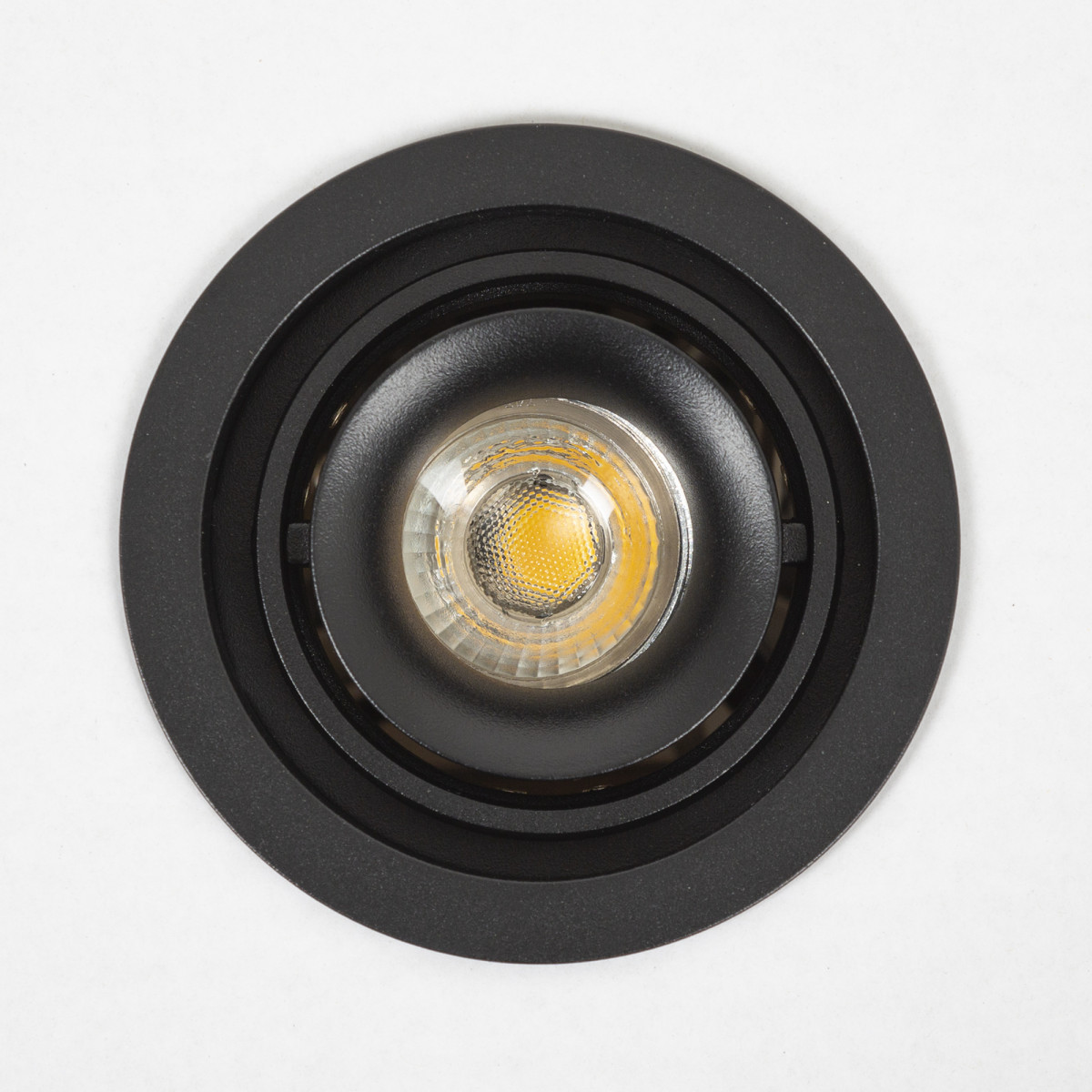 Wall-ceiling light Bjorn 1 Round Black