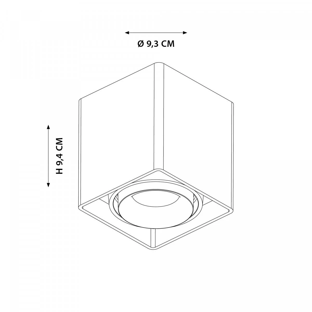 Wall-ceiling light Bjorn 1 White