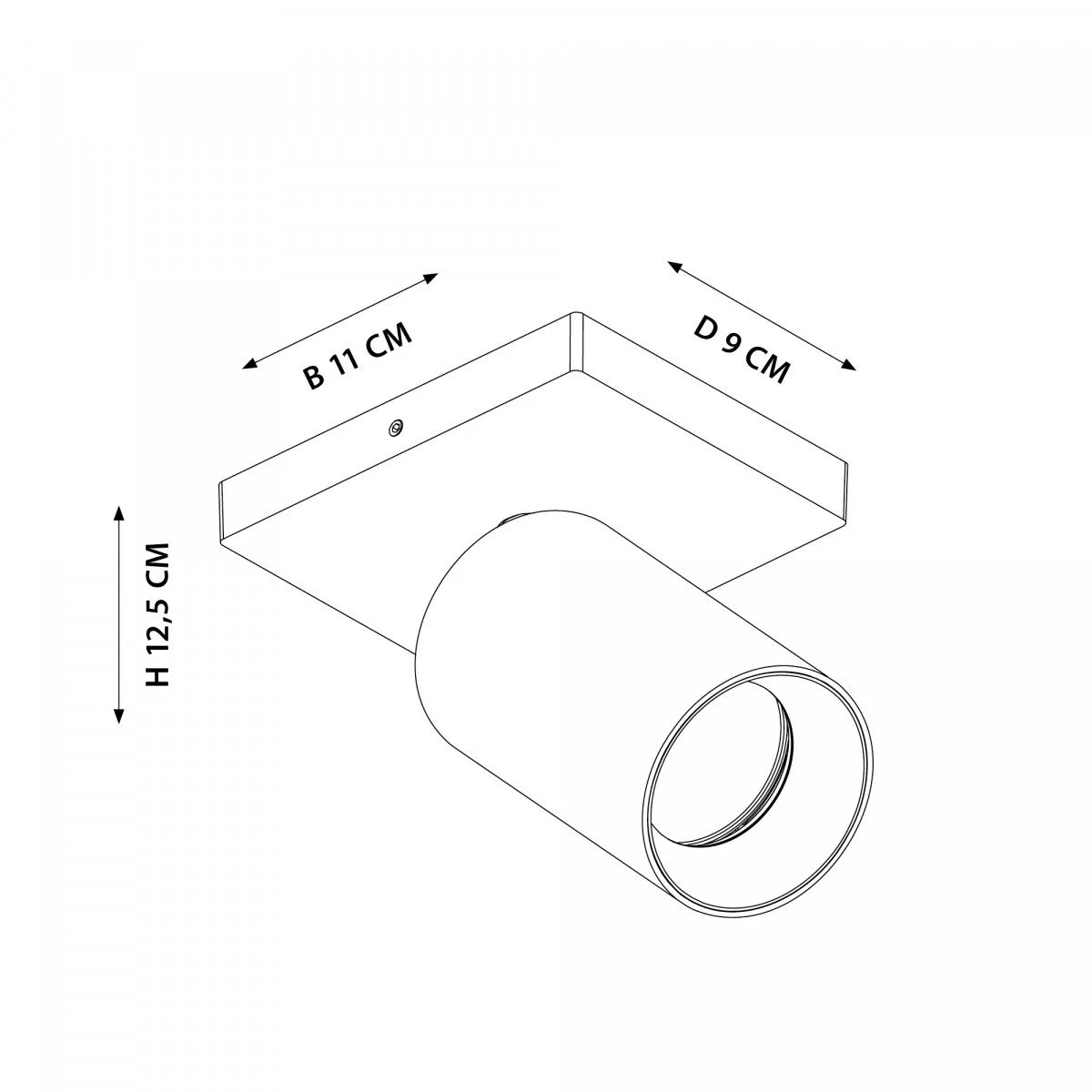 Wall-ceiling light Mila 1 White