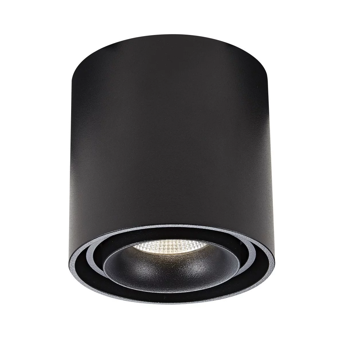 Opbouwspot Oliver van KS Verlichting rond, modern en robuust in de kleur zwart.
