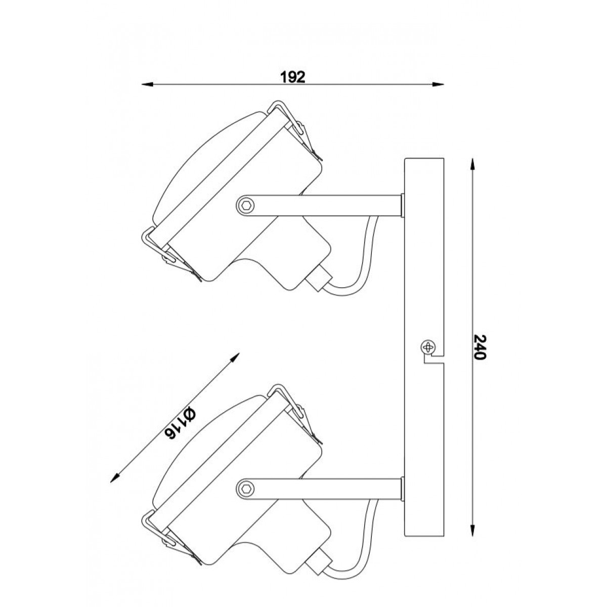 Wall-ceiling light Satellite 2