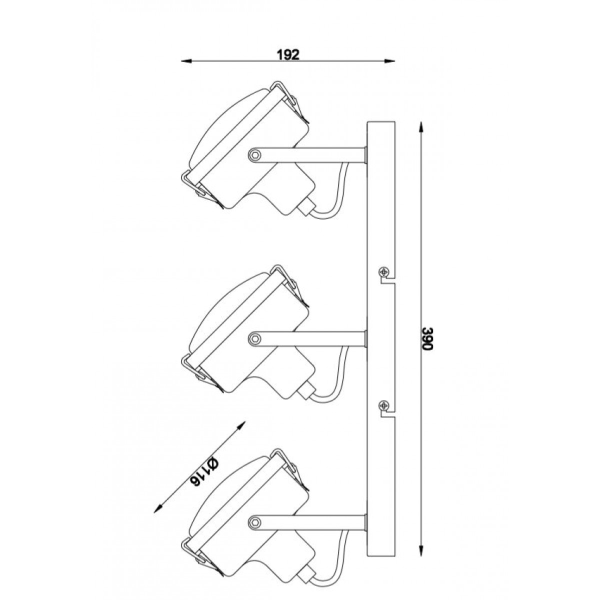 Wall-ceiling light Satellite 3