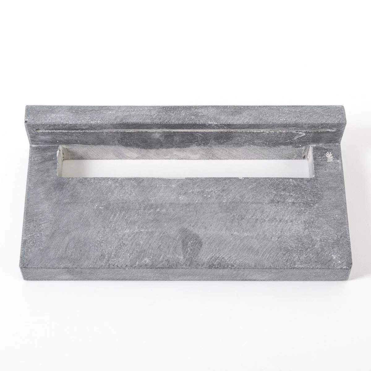 Blue stone recessed post box