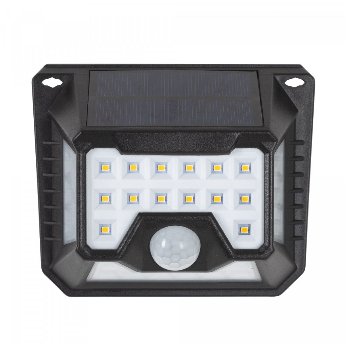 solys s led solar sensor lamp black