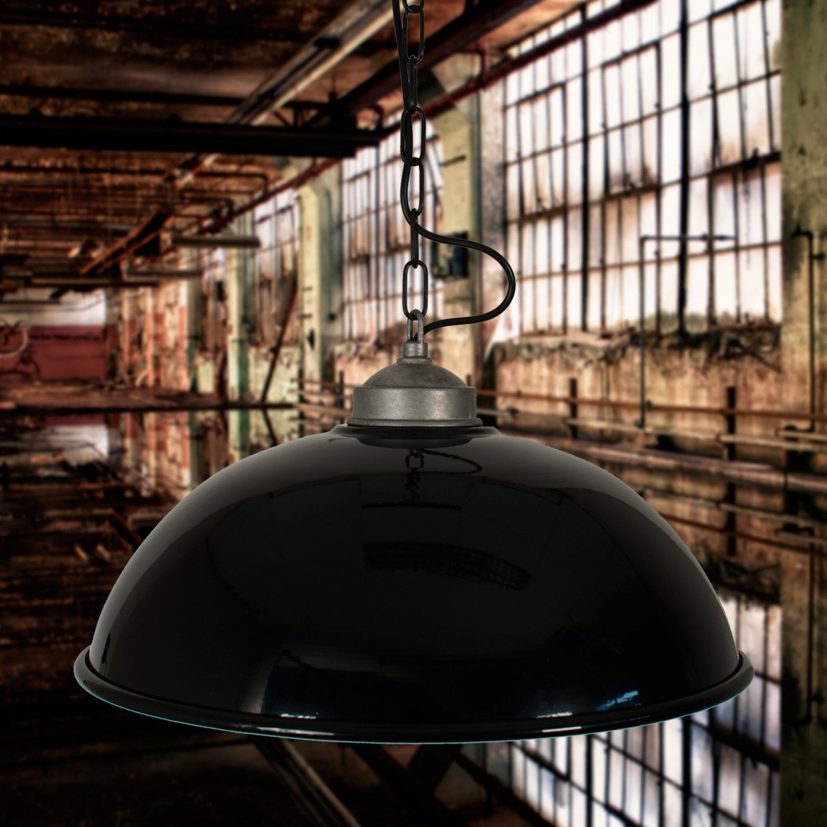 Pendant light black industrial