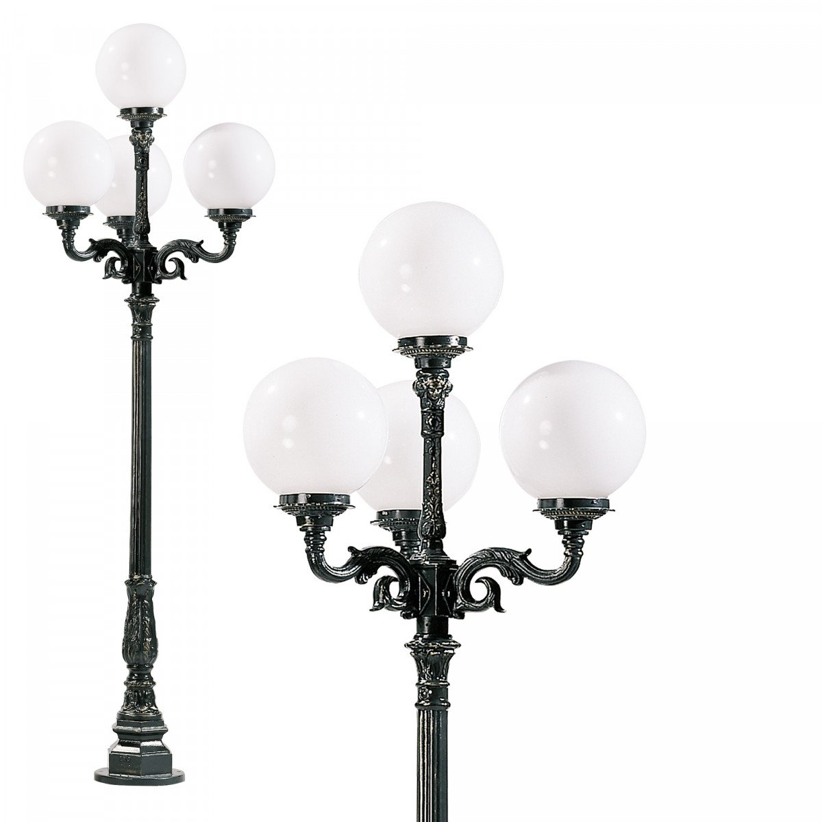 Lighting post Lyon 4l globe