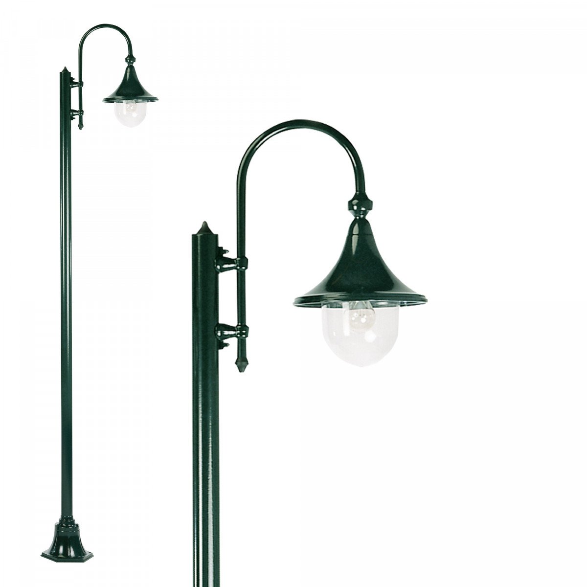 Handcrafted 1-light lamppost Rimini