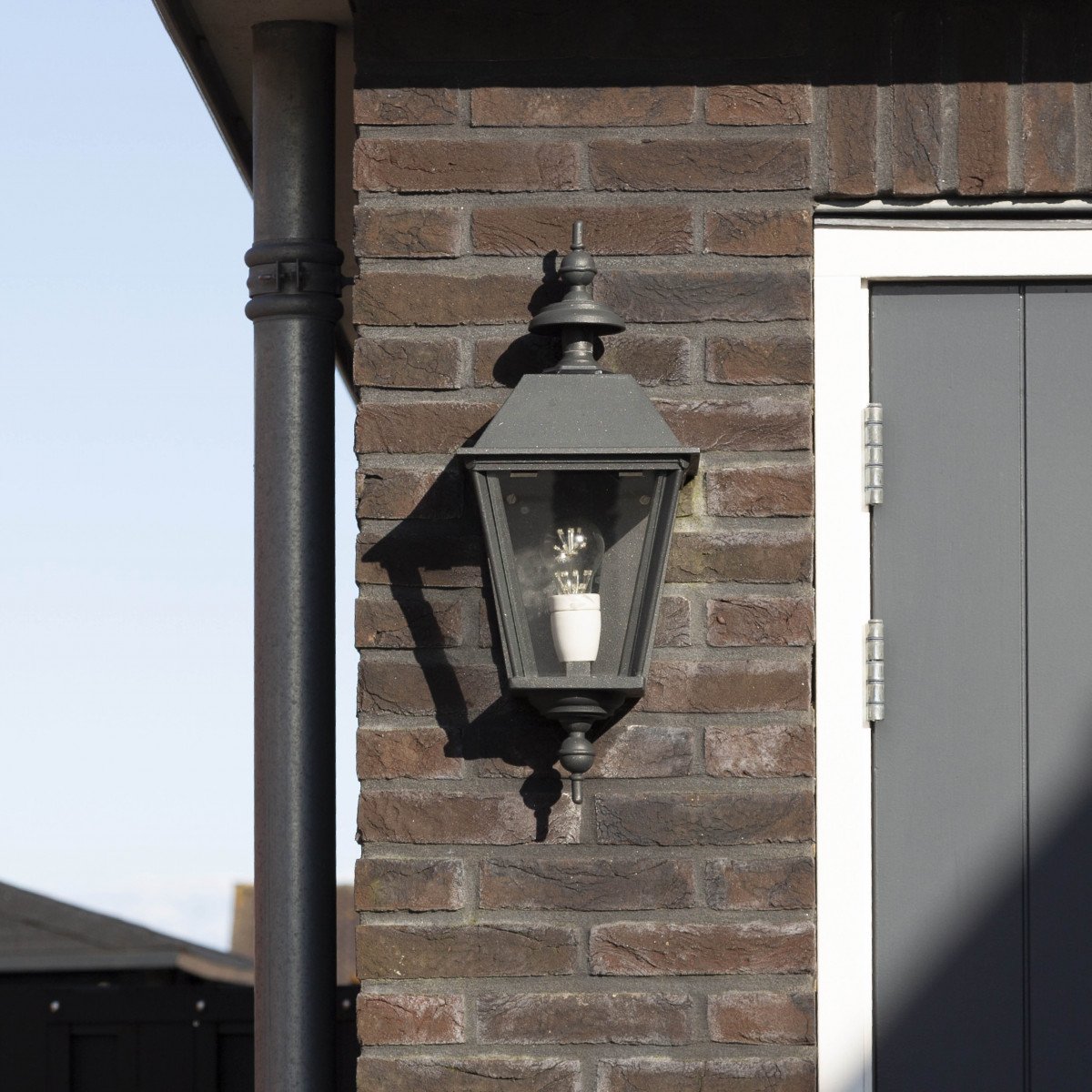 Half lantern Delft M Black