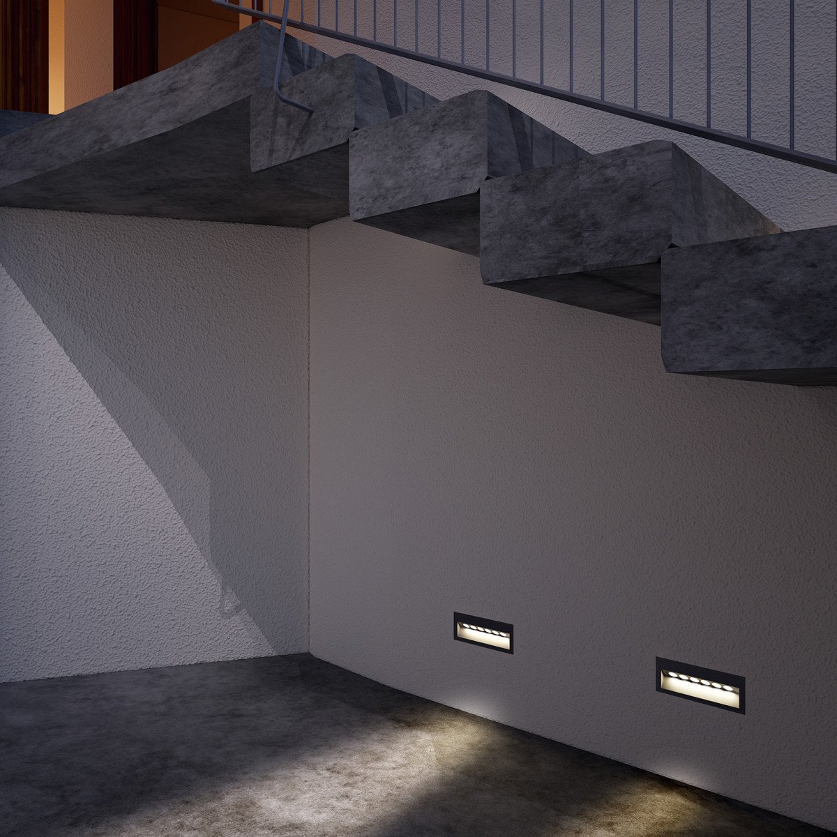 LED recessed wall light Source