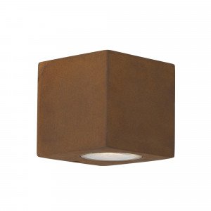 KS Verlichting Levi Down corten staal downlighter buitenlamp met roestbruine kleur KS Verlichting Levi Down corten staal downlighter buitenlamp met roestbruine kleur