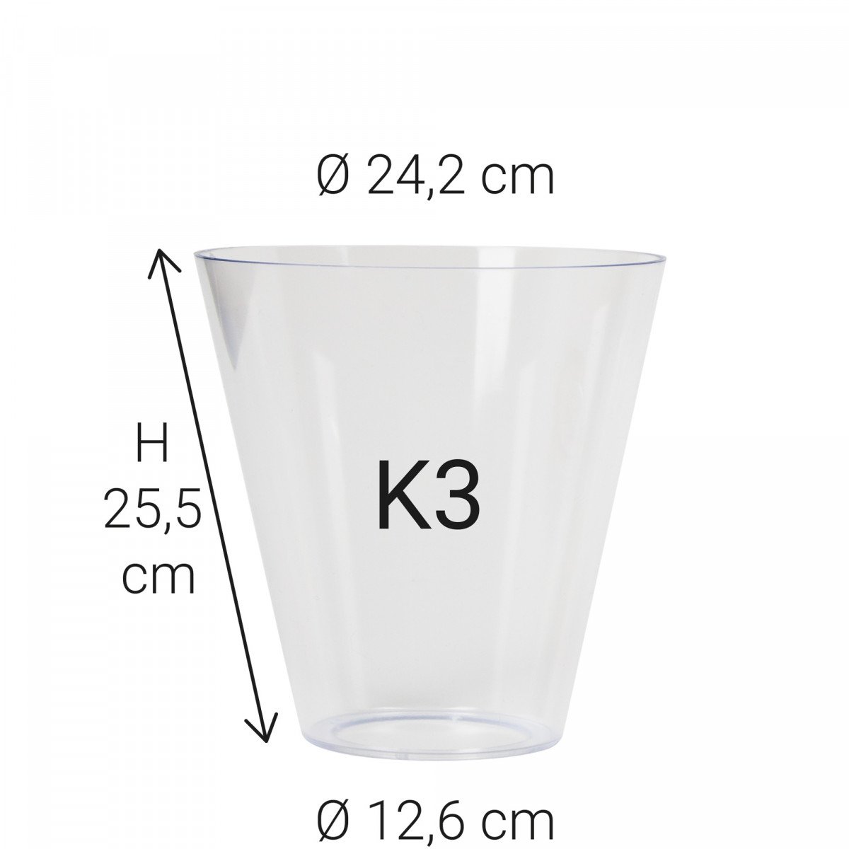 Plastic clear glazing K3