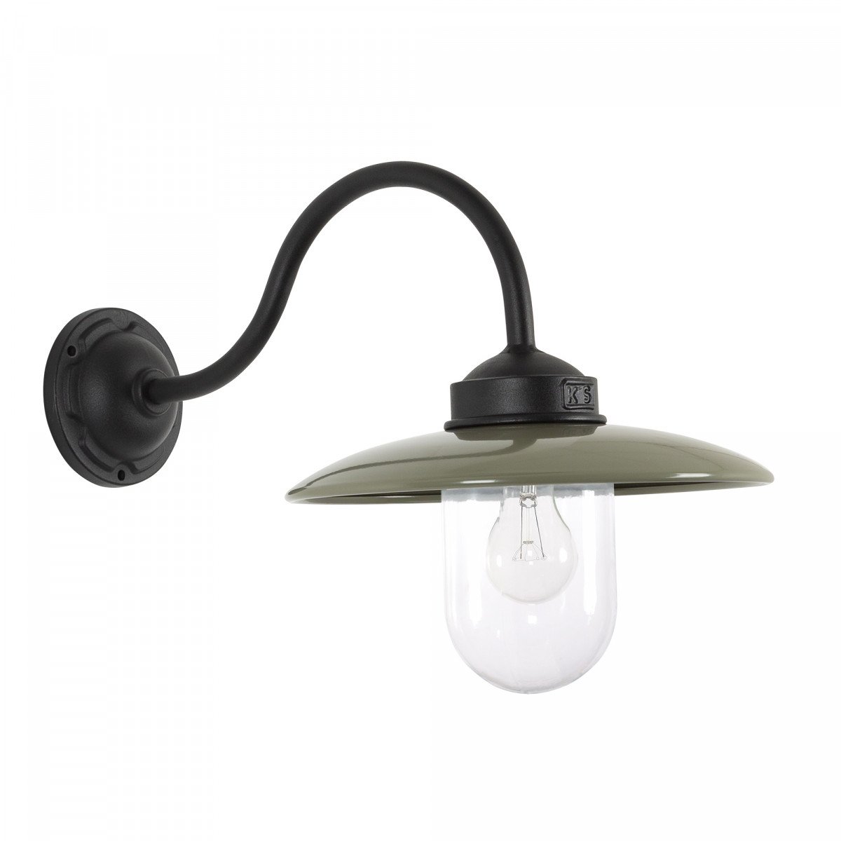 Wall light Solingen Black-Taupe