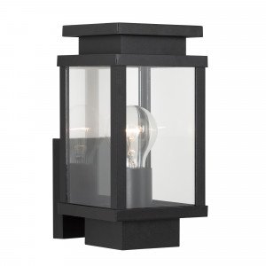 black wall lamp with square shape and windows with real glass black wall lamp with square shape and windows with real glass