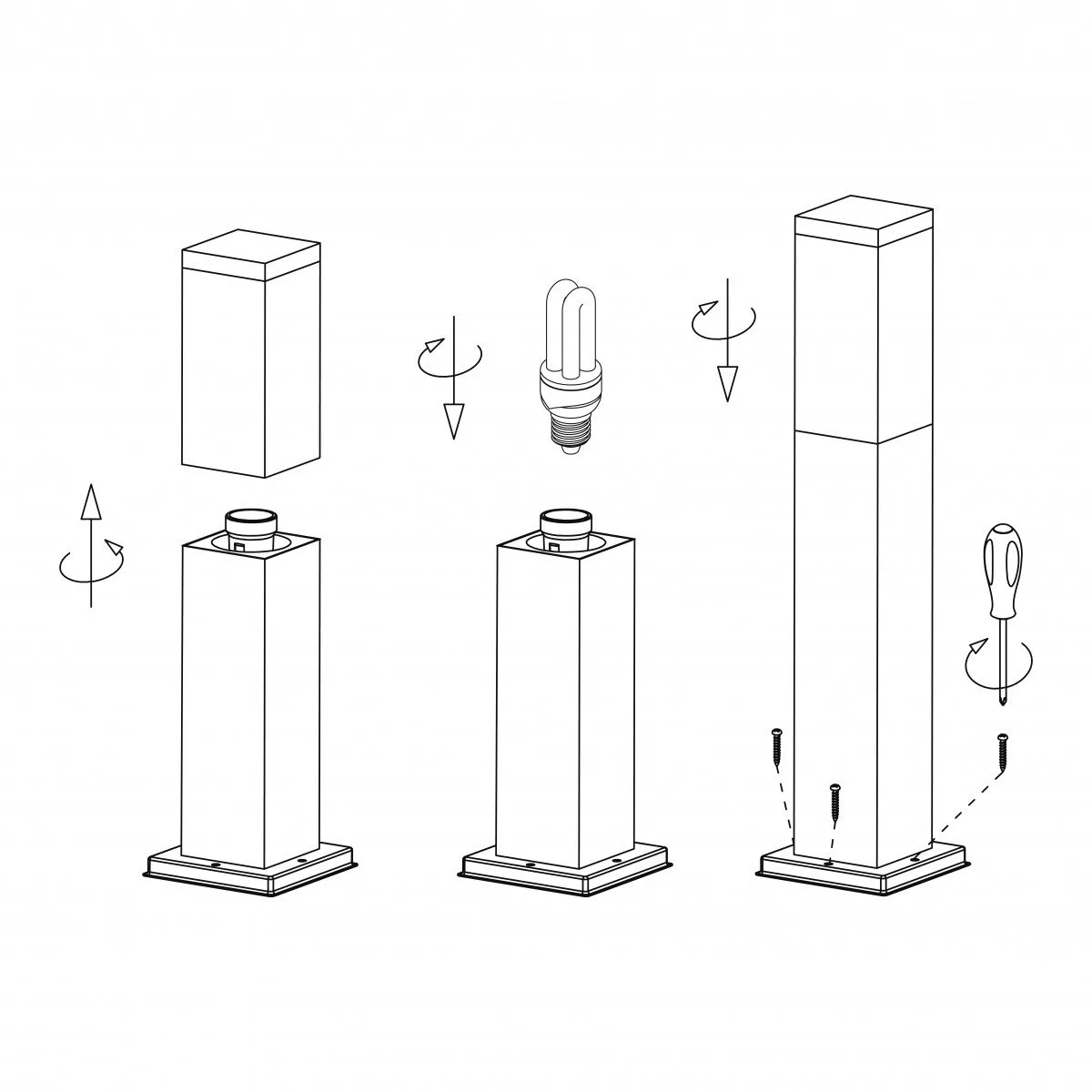 Outdoor bollard Stilo 3