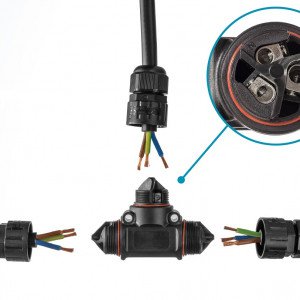 Cable connector IP68 T-shape Cable connector IP68 T-shape