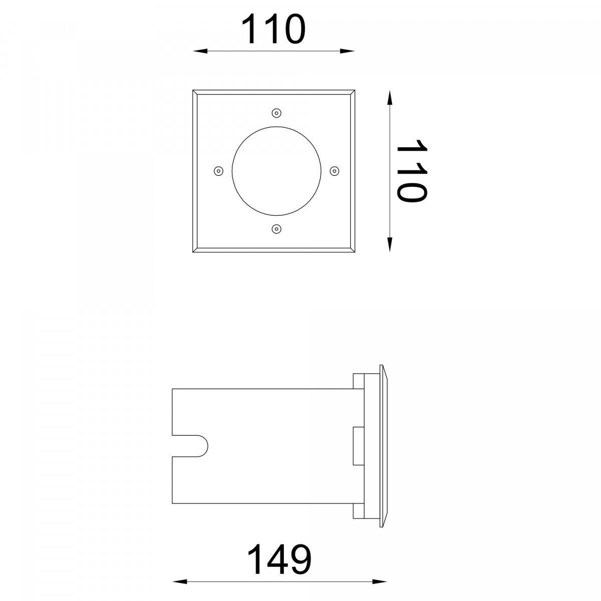 Inground light GU10