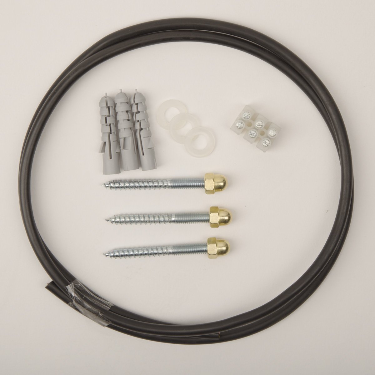 Wall light mounting set