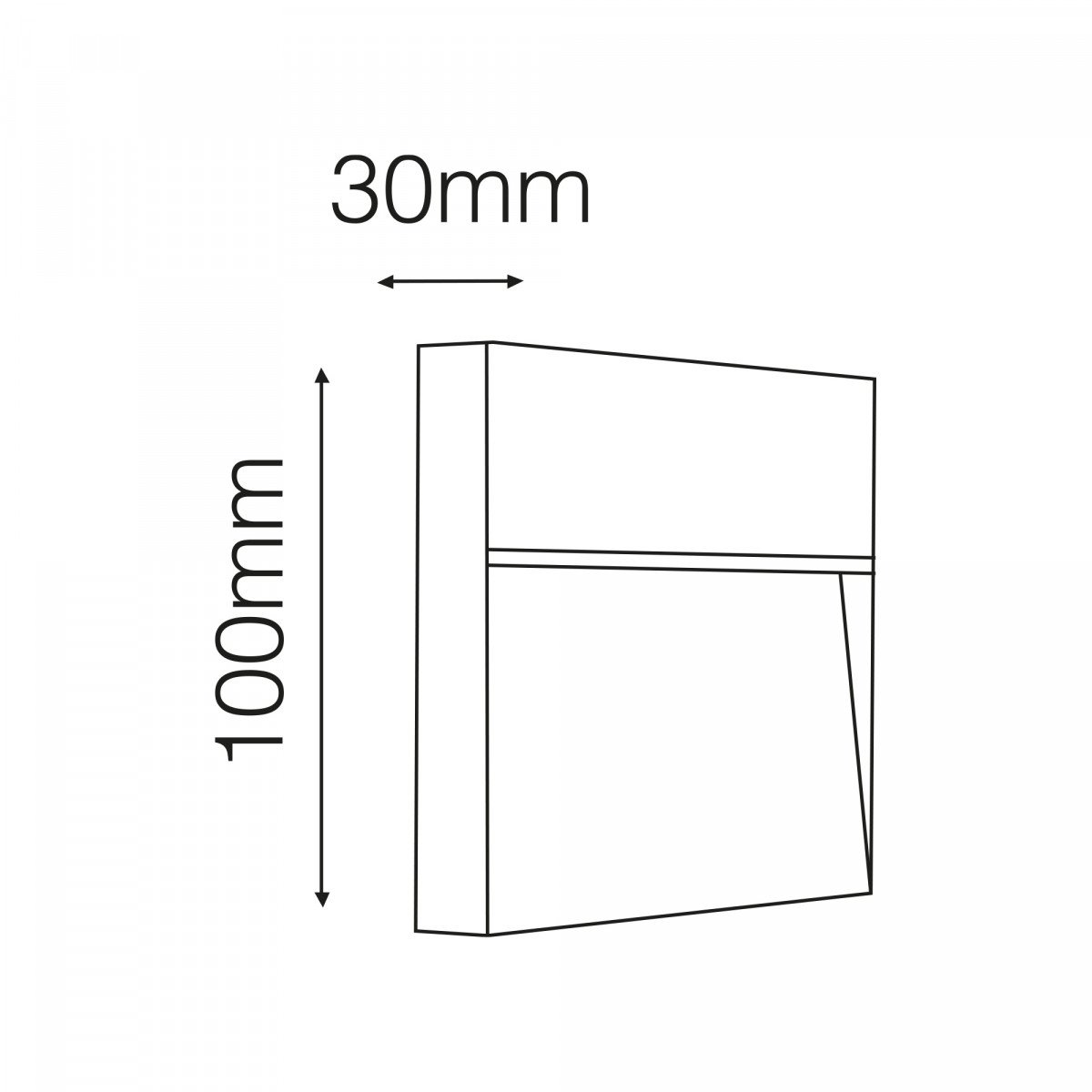 LED wall light Shadow square