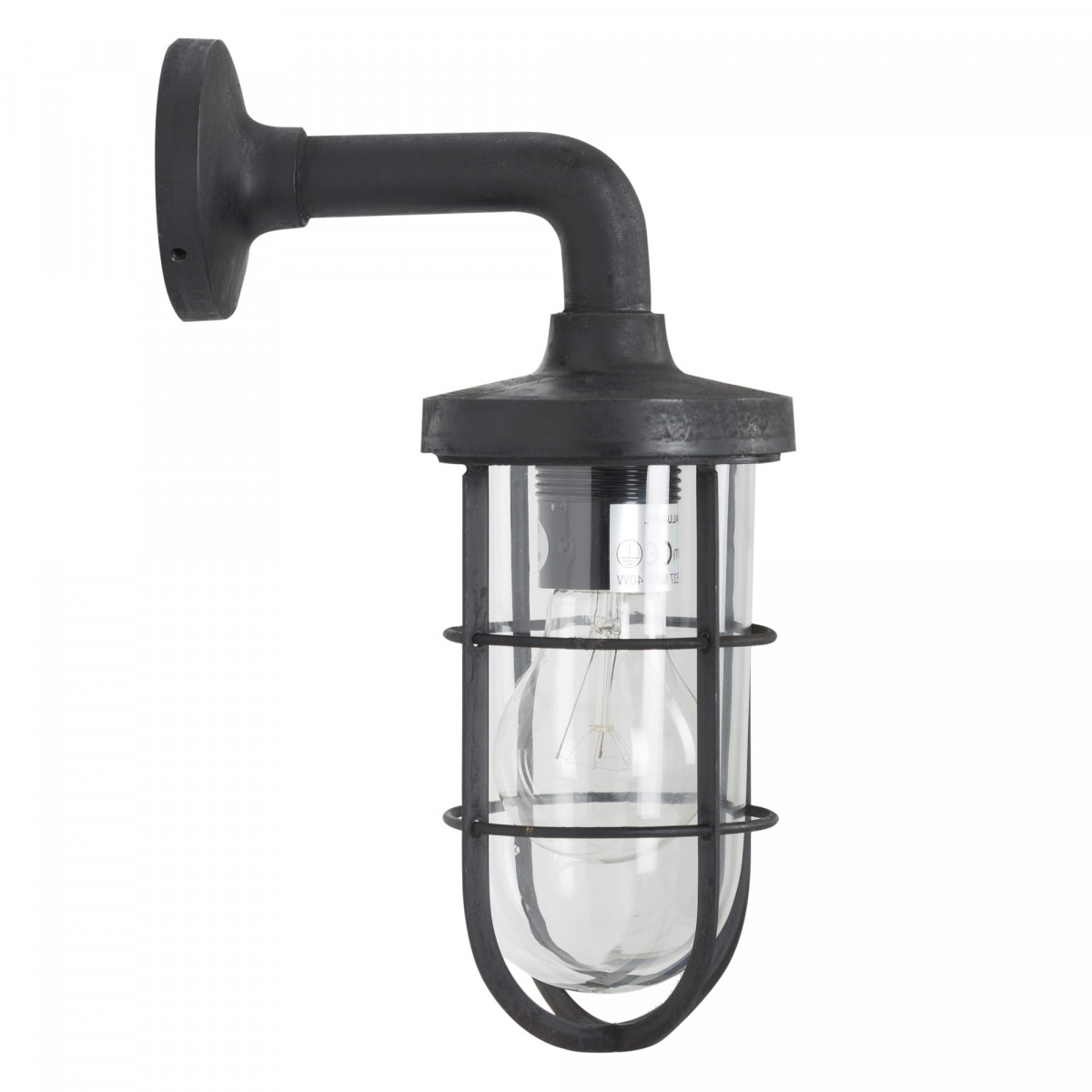 Tristan muurlamp Zwart