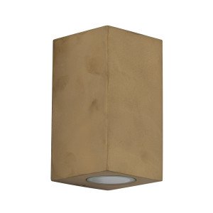 Levi up en downlighter in messing uitvoering