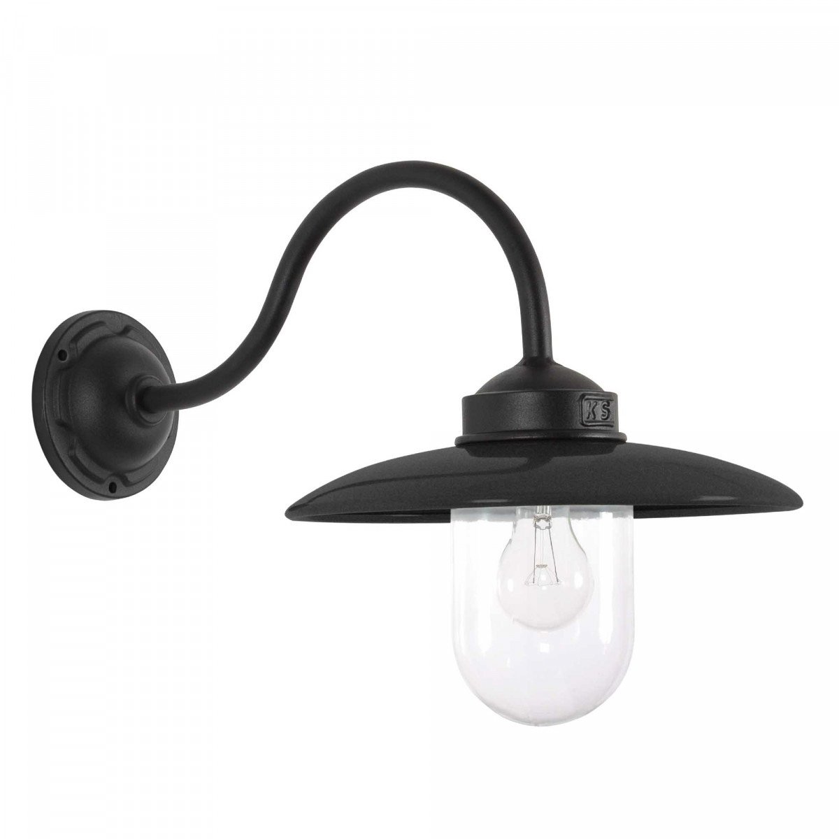 Wall light Solingen Matt Black