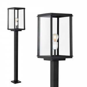 Outdoor lighting post sleek and stylish, black outdoor lighting, rectangular design from KS outdoor lighting company Outdoor lighting post sleek and stylish, black outdoor lighting, rectangular design from KS outdoor lighting company